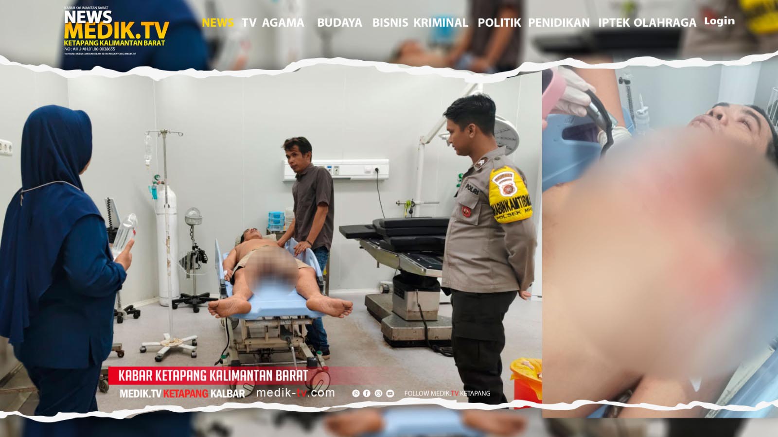 Seorang Warga Desa Sungai Jawi, Di Kabupaten ketapang Diduga Bunuh Diri Dengan Cara Melukai Lehernya