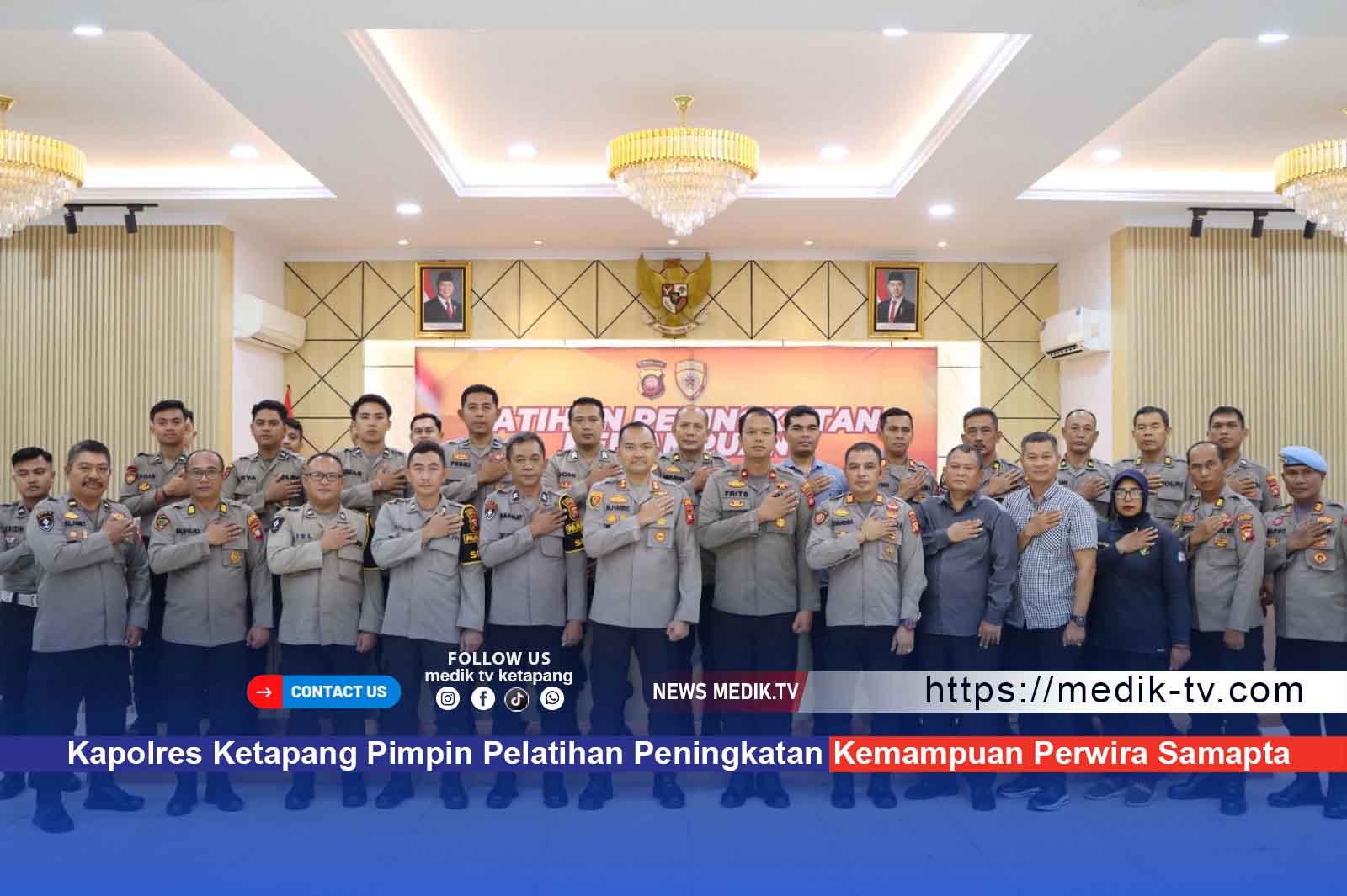 Kapolres Ketapang Pimpin Pelatihan Peningkatan Kemampuan Perwira Samapta