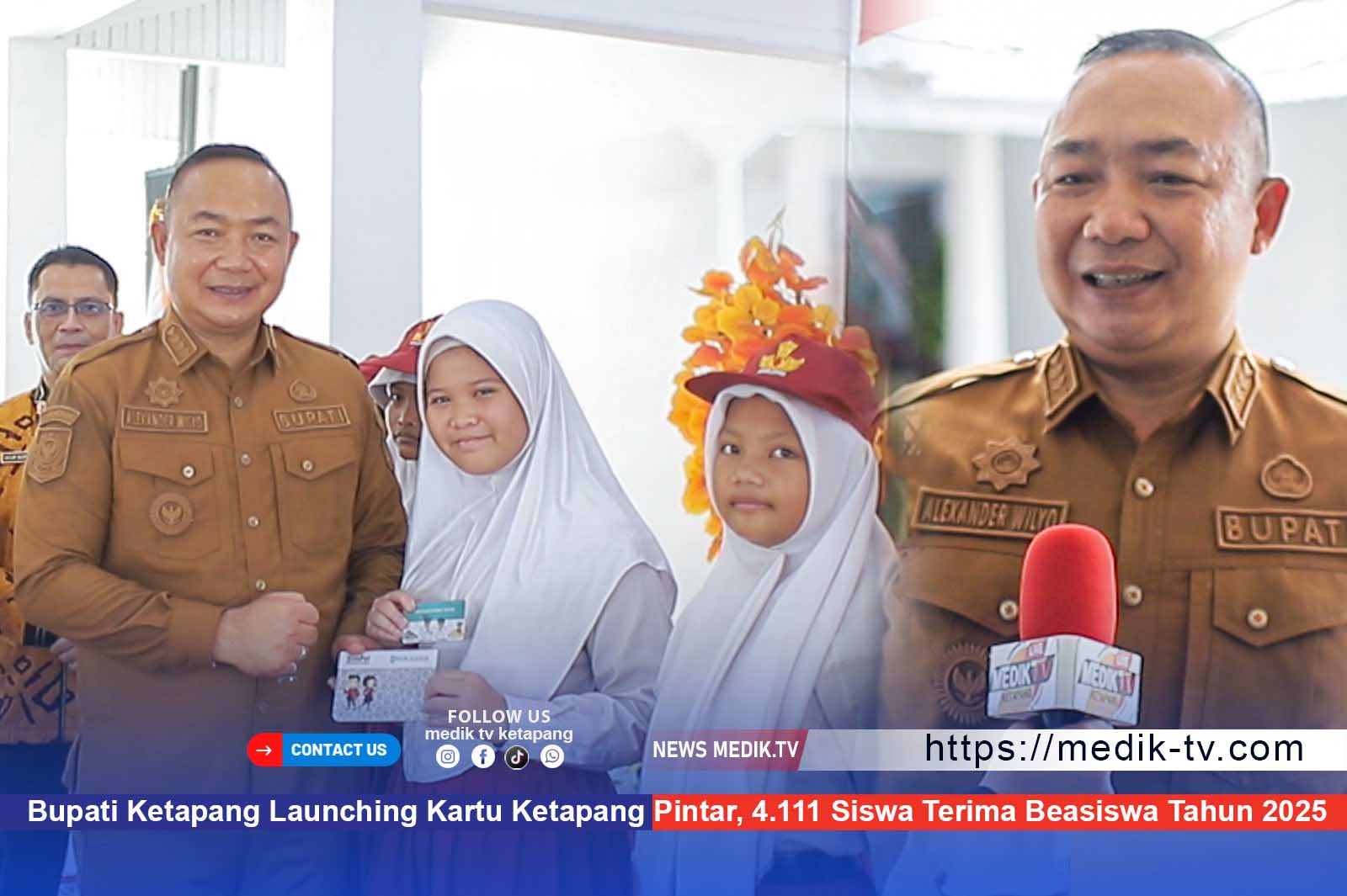 Bupati Ketapang Launching Kartu Ketapang Pintar, 4.111 Siswa Terima Beasiswa Tahun 2025
