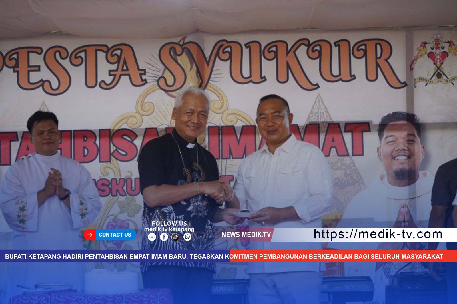 Bupati Ketapang Hadiri Pentahbisan Empat Imam Baru, Tegaskan Komitmen Pembangunan Berkeadilan bagi Seluruh Masyarakat