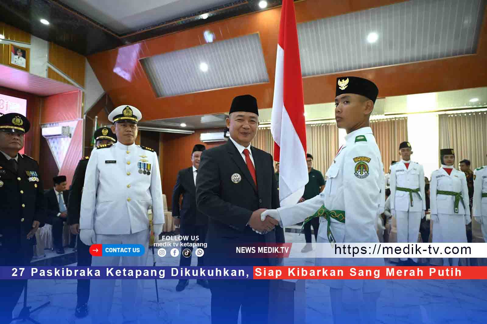 27 Paskibraka Ketapang Dikukuhkan, Siap Kibarkan Sang Merah Putih